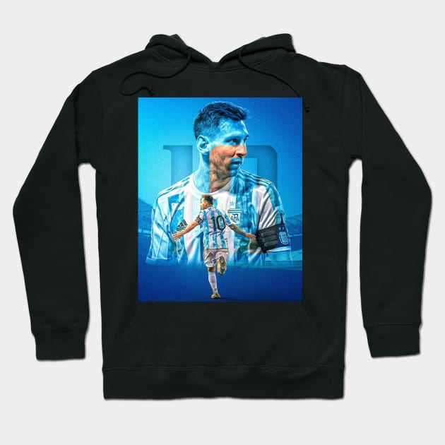Messi 10 Argentina Hoodie by LustraOneOne
